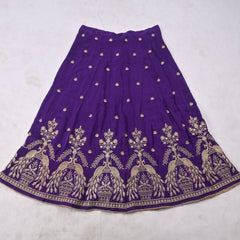 Crepe Purple Lehenga Suit