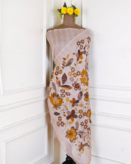 Mul Cotton Beige Unstitched Suit