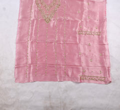 Giraffe Shimmer Pink Unstitched Suit