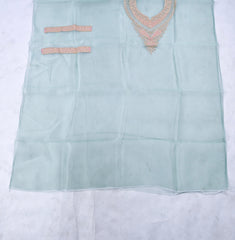 Glass Pista Green Unstitched Suit