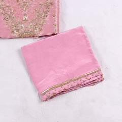 Giraffe Shimmer Pink Unstitched Suit