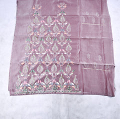 Shimmer Mauve Pink Unstitched Suit
