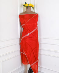 Crepe Red Unstitched Suit