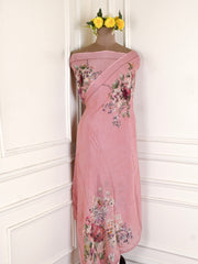 Chinon Pastel Pink Unstitched Suit