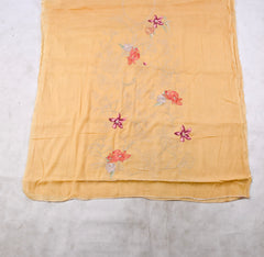 Mul Cotton Yellow Unstitched Suit