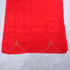 Crepe Red Unstitched Suit