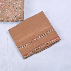 Shimmer Beige Unstitched Suit