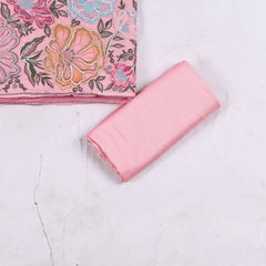 Mul Cotton Pink Unstitched Suit