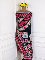 Twill Cotton pink Unstitched Suit