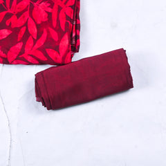 Crepe Red Unstitched Suit