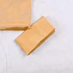 Mul Cotton Yellow Unstitched Suit