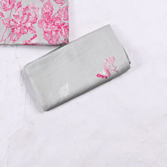 Muslin Light Grey Unstitched Suit