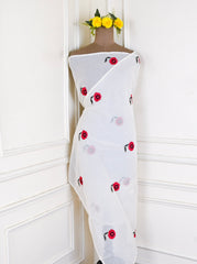 Cotton white Unstitched Suit