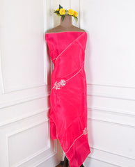 Crepe Magenta Unstitched Suit