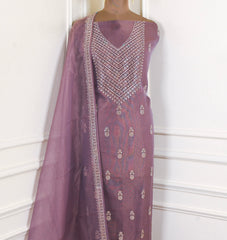 Shimmer Mauve Unstitched Suit