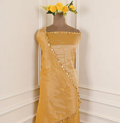 Shimmer Yellow Unstitched Suit
