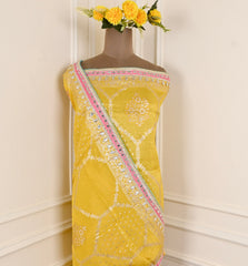 Shimmer Yellow Unstitched Suit