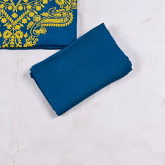 Organza Blue Unstitched Suit