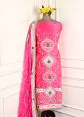 Gavadin Pink Unstitched Suit
