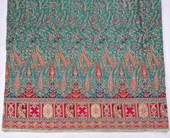 Crepe Teal Green Unstitched Suit