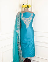Gavadin Sky Blue Unstitched Suit