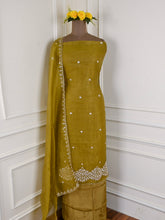 Crush Mehandi Unstitched Suit