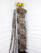 Chinon Yellow Unstitched Suit