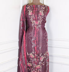 Burberry Wine Unstitched Suit