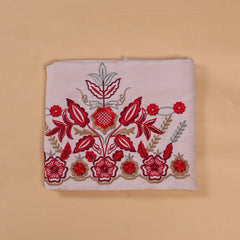 Tabby Red Beige Unstitched Suit