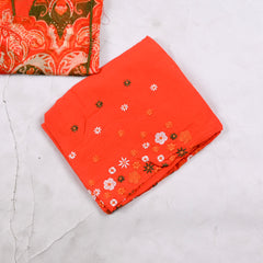 Burberry Orange Unstitched Suit