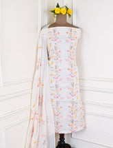 Cotton Yellow Unstitched Suit