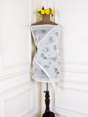Chanderi Silk Parrot Green Unstitched Suit