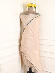 Shimmer Beige Unstitched Suit