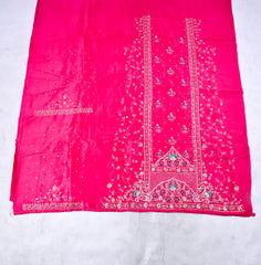 Khadi Pink Unstitched Suit