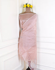 Glass Shimmer Peach Unstitched Suit