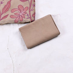 Mul Cotton Beige Unstitched Suit