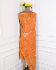 Crepe Mustard Unstitched Suit