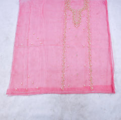 Glass Shimmer Pink Unstitched Suit