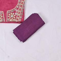 Silk Organza Double Shade Unstitched Suit