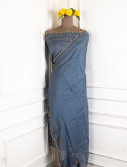 Organza Powder Blue Unstitched Suit