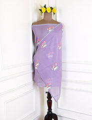 Mul Cotton Lavender Unstitched Suit