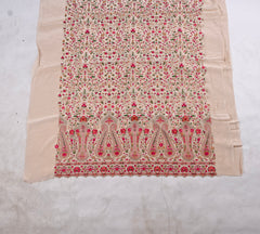 Crepe Beige Unstitched Suit