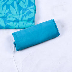 Crepe Sky Blue Unstitched Suit