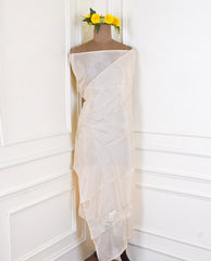 Crepe Off-White Unstitched Suit