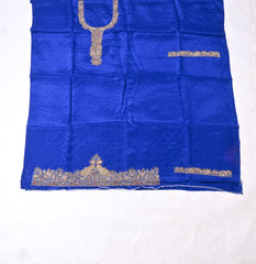 Silk Blue Unstitched Suit