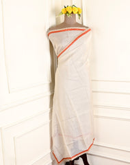 Shimmer Orange Unstitched Suit