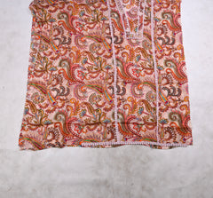 Mul Check Light Peach Unstitched Suit