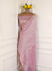 Shimmer Baby Pink Unstitched Suit