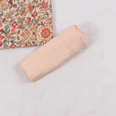 Crepe Beige Unstitched Suit