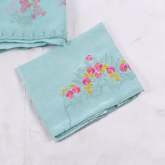 Organza Mint Green Unstitched Suit